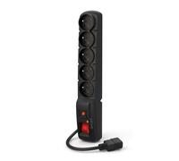 acar F5/5m F5 IEC - Regleta de 5 enchufes con protección contra sobretensiones (Incluye Cable de 5 m con Conector IEC)