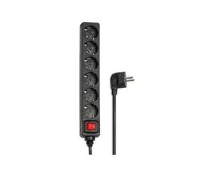 ÷ regleta alimentacion hama con 6 tomas interruptor 1,4m color negra