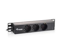 REGLETA ALIMENTACION RACK 10" 3 TOMAS 1U