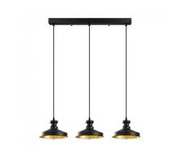 Wonderlamp Regleta colgante Harvey 22 Negro II (3 luces)