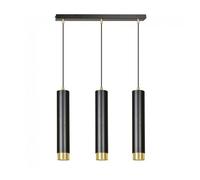 Regleta colgante mura negro/oro 3 luces marca wonderlamp