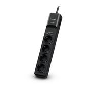Regleta con interruptor Cyberpower P0420SUD0-DE/ 4 Tomas de corriente/ 2 USB/ Negra (P0420SUD0-DE)