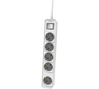 Regleta con interruptor philips chp2154w/12/ 5 tomas de corriente/ cab