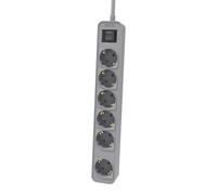 Regleta con interruptor philips chp2164g/10/ 6 tomas de corriente/ cab