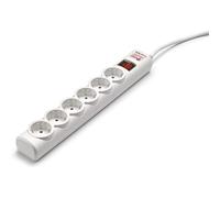 Regleta con interruptor Salicru SAFE 6/ 6 Tomas de corriente/ Blanca SALICRU SLC-SPS SAFE 6