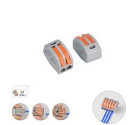 Regleta conexion rapida, conexion electrica 2 polos, ø 4 mm. 32 a, pa