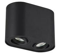 Regleta Cookie (35 W, Negro, GU10, Número de bombillas: 2 ud.)