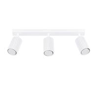 Sollux Lighting Focos de techo Karbon 3 luces (3x10 W) Blanco