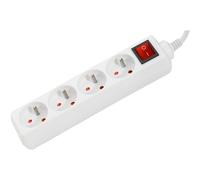 Regleta de 4 enchufes con interruptor - 4 metros