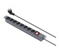 Regleta de alimentación Schuko 8 salidas para Rack 19"