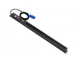 Regleta de alimentación SMART PDU 0U, enchufe IEC 60309 16A/250V, 18x tomas C13 10A/250V, 6x tomas C19 16A/250V, 16A
