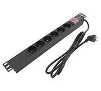 Regleta enchufes PDU para RACK 19 1U 16A 6xFRENCH 2m 54470