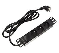 Regleta de enchufes PDU-03E-0200-BK-BK: conectores: 3 230VAC 16A negro 2 m
