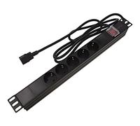 Regleta de enchufes PDU-05F-0200-IEC-BK: conectores: 5 230VAC 10A negro 2
