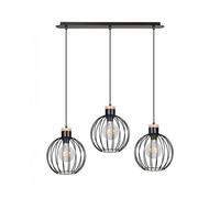Regleta de techo antilla negro 3 luces marca wonderlamp