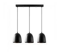 Regleta de techo asney 20 negro 3 luces marca wonderlamp