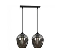Regleta de techo domos grafito 2 luces marca wonderlamp