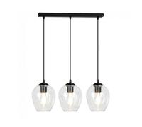 Regleta de techo domos transparente 3 luces marca wonderlamp