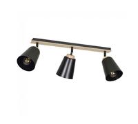 Regleta de techo tasla negro 3 luces marca wonderlamp
