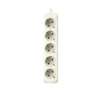Regleta Eléctrica Silver Electronics 5 Enchufes Schuko Cable 1.5m Blanco