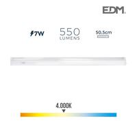 EDM Regleta electrónica LED 7W 600 lm 4000K luz día 3,6x50,5x3 cm