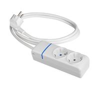 Regleta enchufes 2 tomas sin interruptor solera 8012p 250 v 16 a 1,5 m