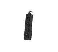 Regleta enchufes 4 para UPS de 1m negro PS0-04E-0100-IEC-BK