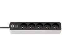 Regleta enchufes 5 enchufes, con interruptor Ecolor 1153254520