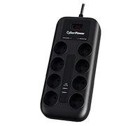 CyberPower Systems Regleta con interruptor P0820SUD0-DE 8 tomas 2 USB Negra