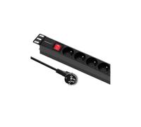 Regleta enchufes PDU para RACK 19 1U 16A 8xFRENCH 2m 54471