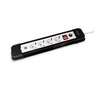 REGLETA EQUIP 4 TOMAS 1.5M + 2P USB + BOTON APAGAD