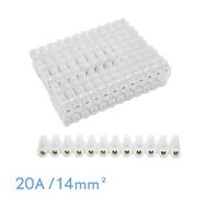 Regleta ficha de empalme 20a/14mm2 pe semitransparente 12 fichas flexi