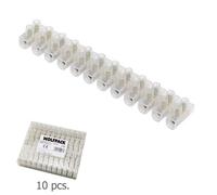 Regleta ficha empalme 10 amperios / seccion 10 mm. envase de 10 reglet