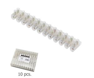 Regleta ficha empalme 10 amperios / seccion 10 mm. envase de 10 reglet