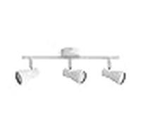 Regleta modelo leonel de 3 luces acabado blanco interlusa