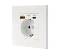 Regleta Nanocable 10.35.0011 1 Toma Schuko 1 USB-A QC 3.0 1 USB-C PD Protección