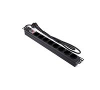 Regleta rack 19' 8 x schuko con interruptor lapara networking