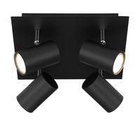 Regleta Run (40 W, 4 ud., L x An x Al: 123 x 265 x 265 mm, Negro, GU10)