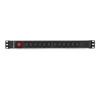 Regleta Salicru SPS PDU 12F para Rack 19" - 12 Tomas IEC con Interruptor
