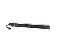 Salicru Regleta PDU SPS 12F para Rack 19" - 12 tomas IEC C13/C14 con interruptor