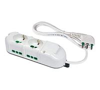 Regleta Slim 'Triax' enchufes Color 2 X 2P + T 16 A Bipasso Schuko. 4 x 2P + T 16 A Bipasso.Cable Color MT. 1,5.