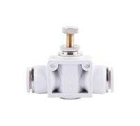 Regulador de Flujo de Aire Neumático Resistente a la, White 8MM | Acoplador de Manguera de Aire liviano Fácil de Instalar para Diversas Aplicaciones y Plomería Doméstica