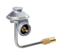 Regulador de gas butano propano de 1 libra para Coleman para parrilla de viaje por carretera para lxe LXX para lx LE - Alto flujo 25000 BTU Adaptador de manguera de estufa de camping plateado