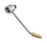 Regulador de gas de 15 PSI para estufas de propano - Adaptador de conexión doble para Campingaz R904 R907 CV300 CV470 - Reductor de presión de barbacoa de aleación de latón con accesorio de manguera