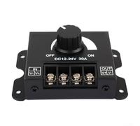 Regulador de intensidad LED, 12 V-24 V, 30 A, brillo ajustable