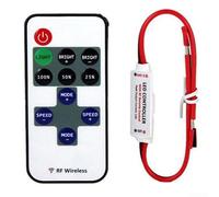 Regulador de intensidad LED 12 V 24 V con mando a distancia RF para tiras de luz monocromáticas para regulador de brillo PWM interruptor en línea