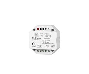 Regulador de intensidad LED AC triac 220V 230V 110V con luz con control remoto táctil 2,4G interruptor de atenuación PWM atenuación de S1-B(White R11 Only)