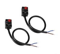 Regulador de intensidad LED de 0 a 10 V, sin niveles, color negro compacto (2 unidades)