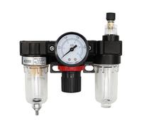 Regulador de presión AC2000-02 de 1/4", manómetro, compresor de aire, filtro, separador de humedad y aceite for filtros de agua y deshumidificadores.