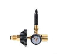 Regulador de presión de helio con roscas CGA580 y G5/8, válvula de llenado de gas de latón, para dispositivos de inflado, entrada de 1-200 bar, salida de 1 MPa, válvula reductora de gas de latón G5/8